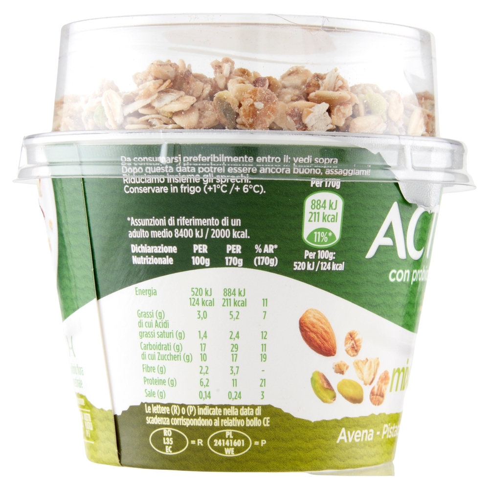 Yogurt Mix&Go Avena, Pistacchio, Mandorle, 170 g